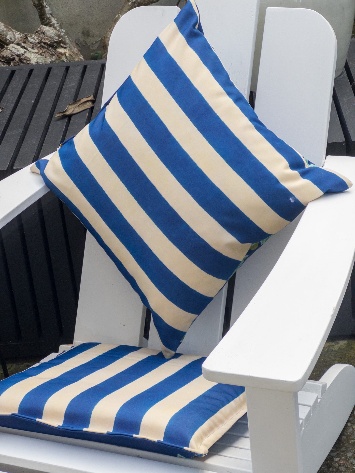 Outdoor Cushions in Lisa Corti Fabric