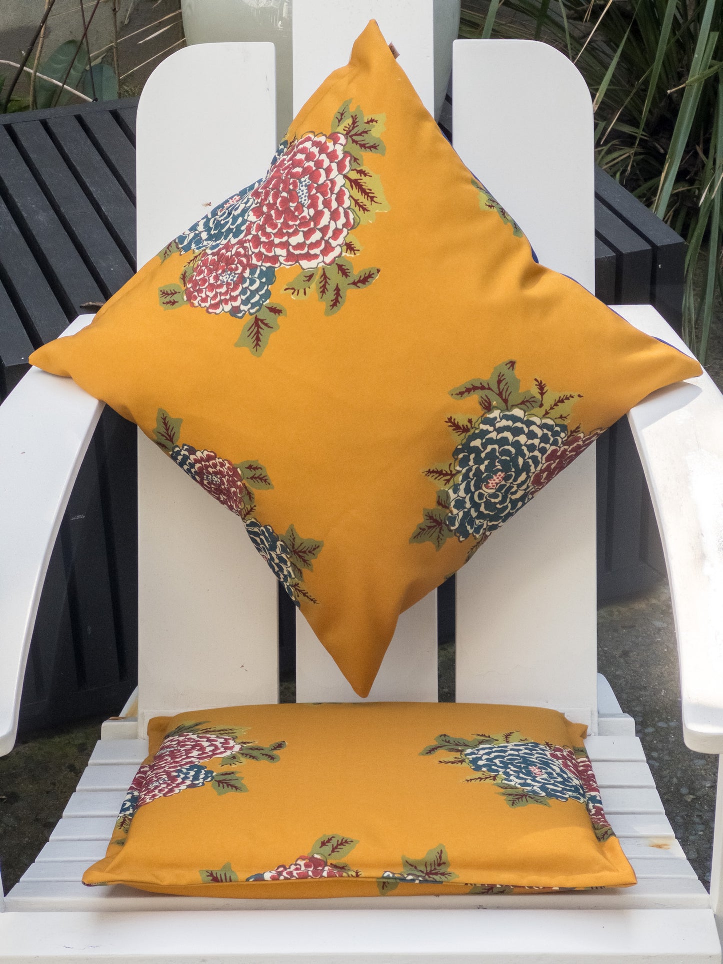 Outdoor Cushions in Lisa Corti Fabric