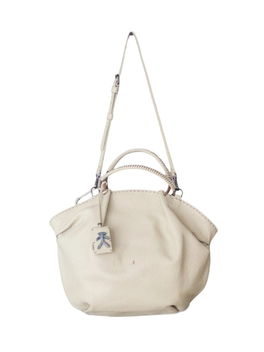 Large Leather Bag "Ventaglio"