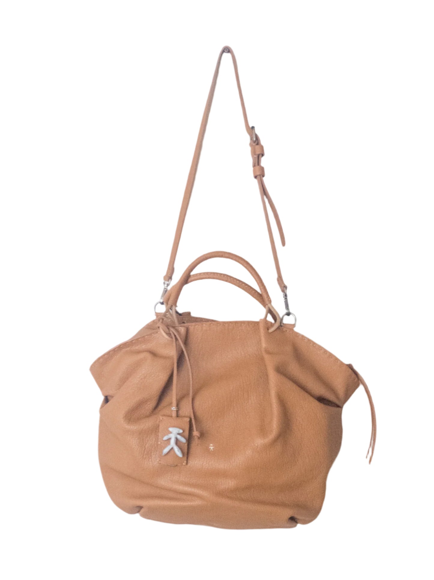 Large Leather Bag "Ventaglio"