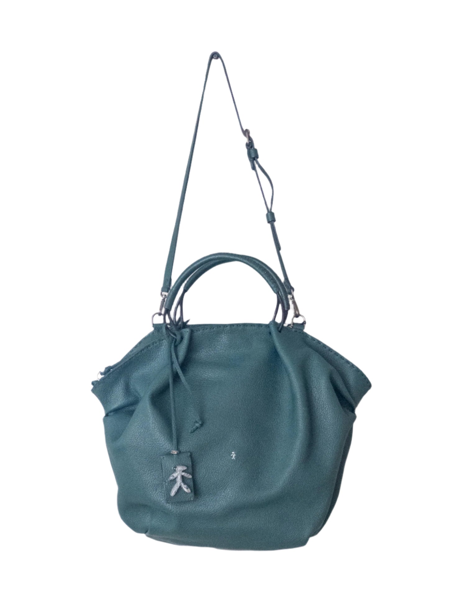 Large Leather Bag "Ventaglio"