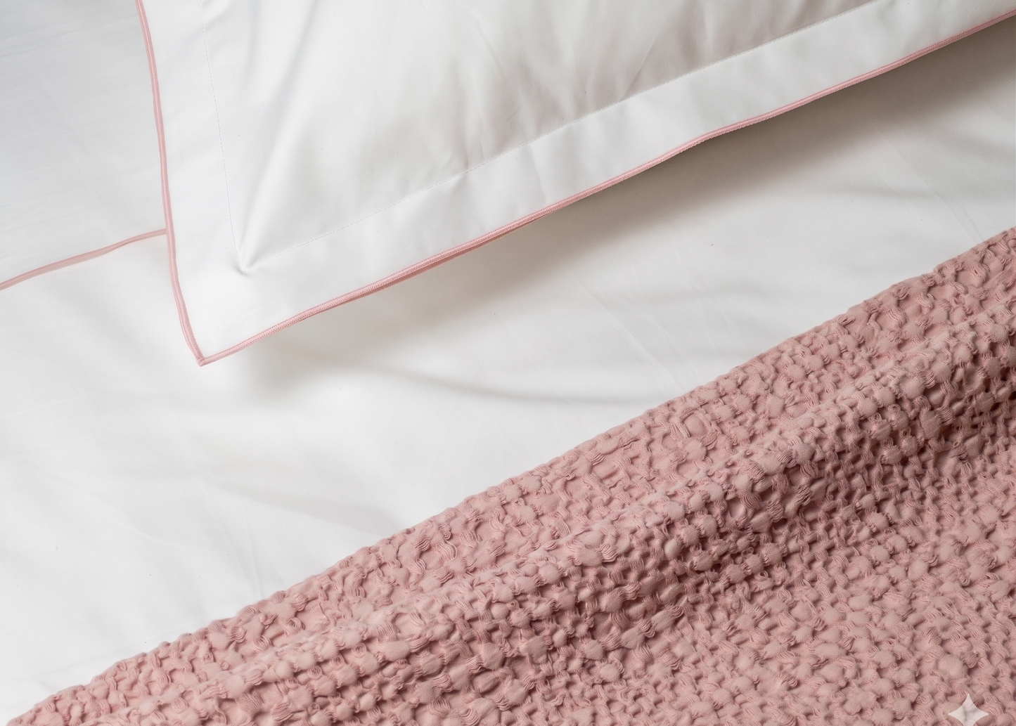 Edged White Pillow Covers