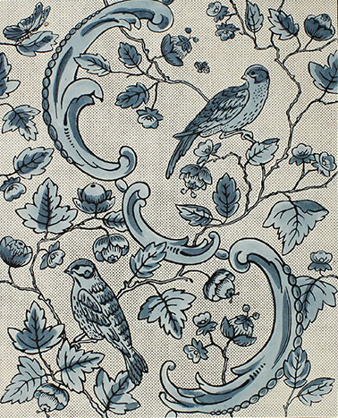 24A Oiseaux et Feuillage Fabric