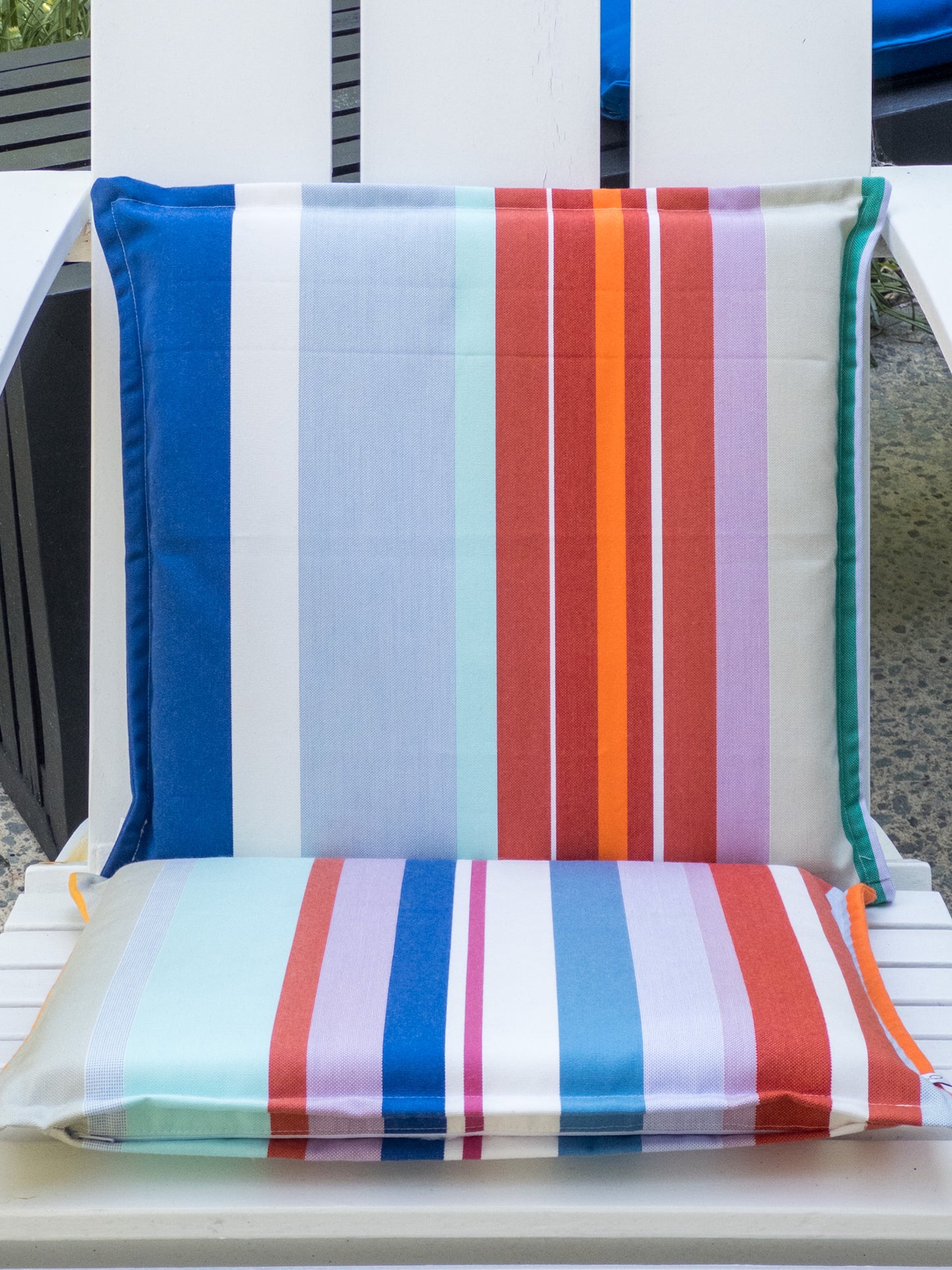 Outdoor Canvas Cushions in Les Toiles Fabric