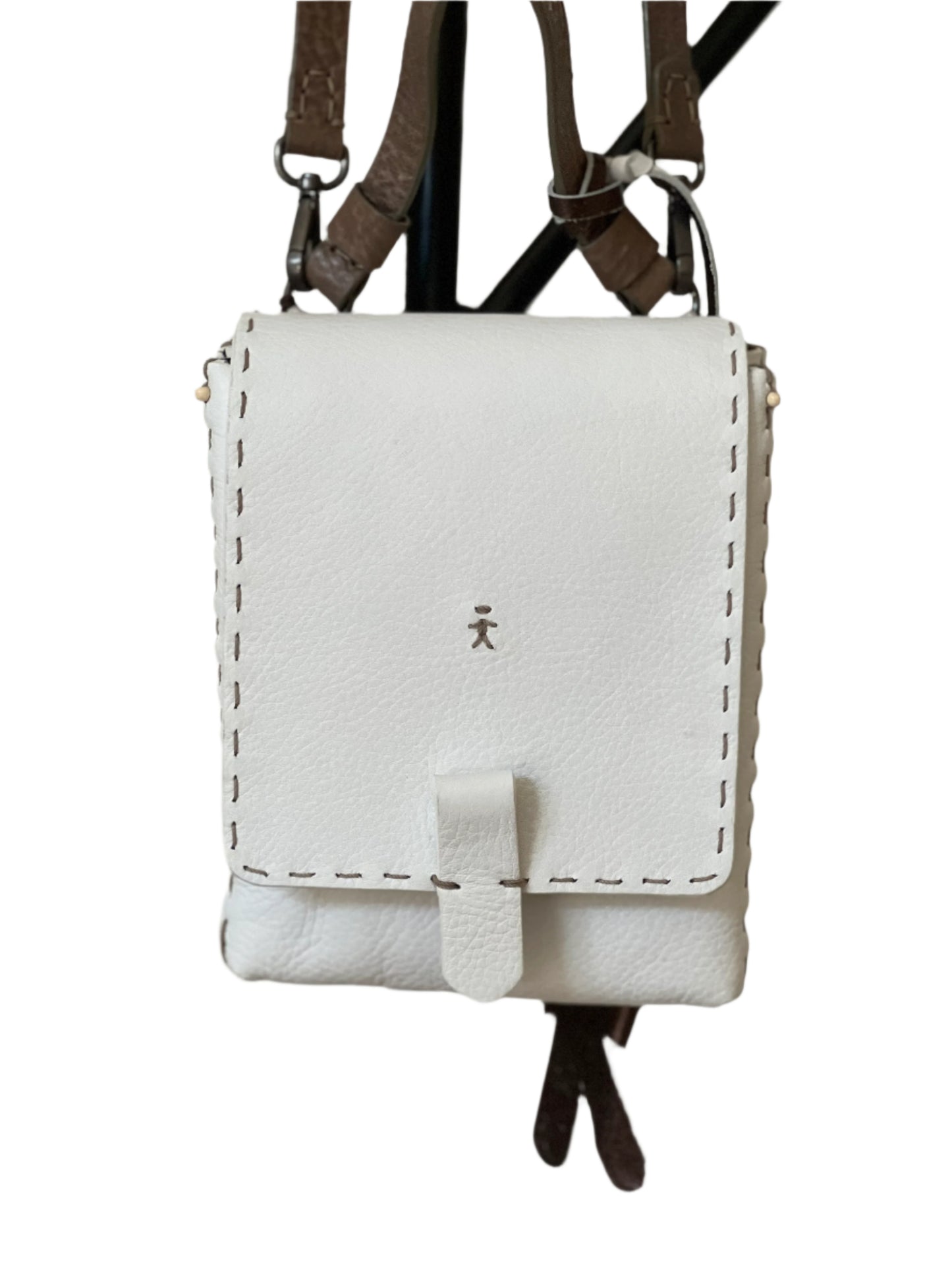 Otilly and Lewis, Henry Beguelin 'Kanga' leather cross body handbag white