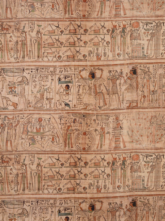 Otilly and Lewis, Pierre Frey Fabrics Le Scribe Papyrus