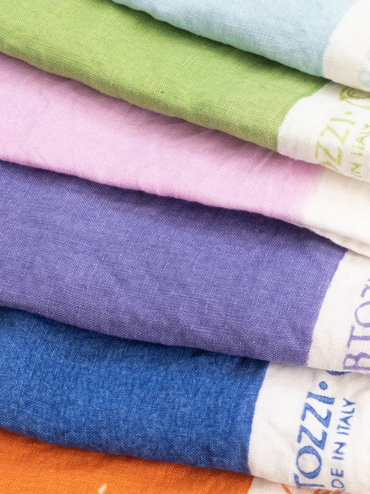 Linen Napkins White Border