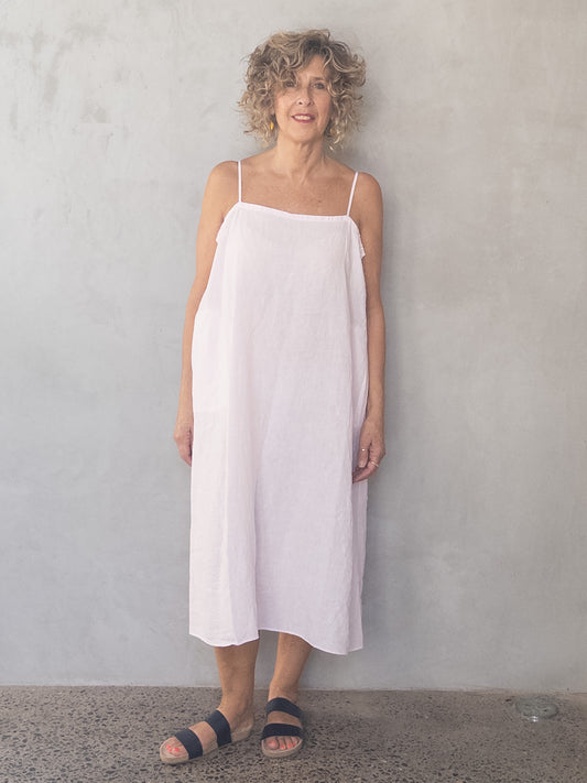 Tank Strappy Linen Dress