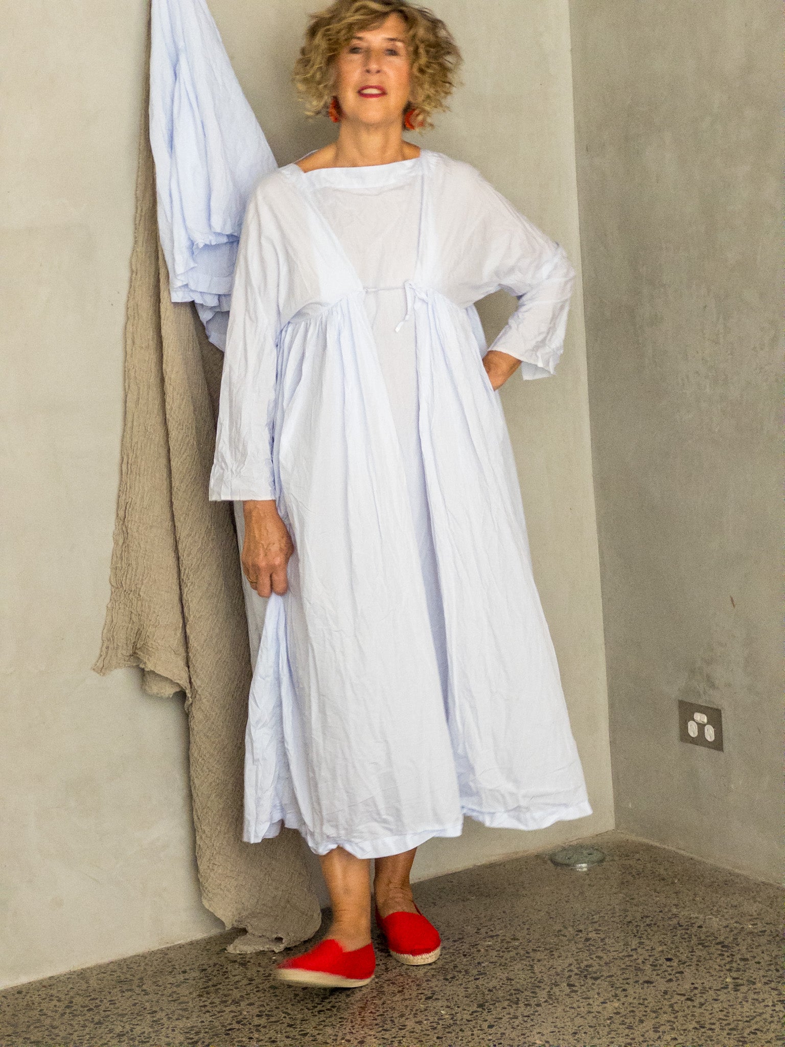 daniela gregis ワンピース　チュニック　ウール DANIELA GREGIS 】 BLACK × CAMEL チェックワンピース ウール