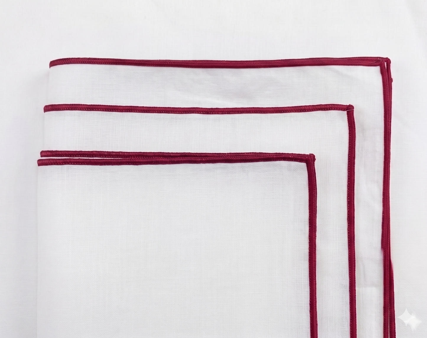 Edged White Pillow Covers