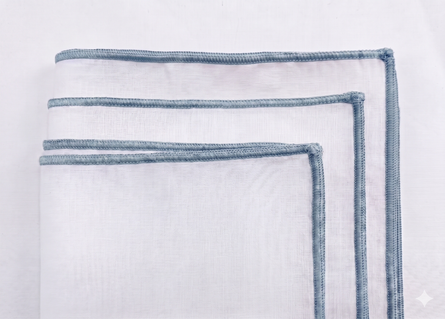 Edged White Pillow Covers
