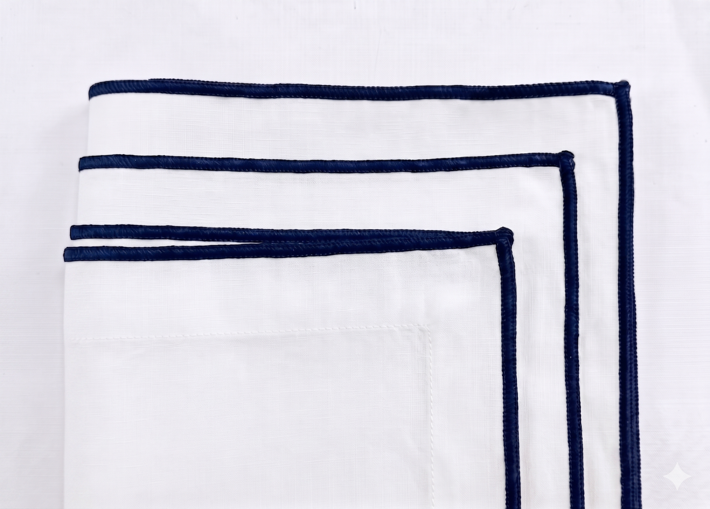 Edged White Pillow Covers