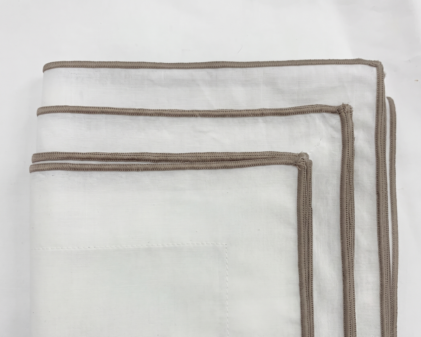 Edged White Pillow Covers