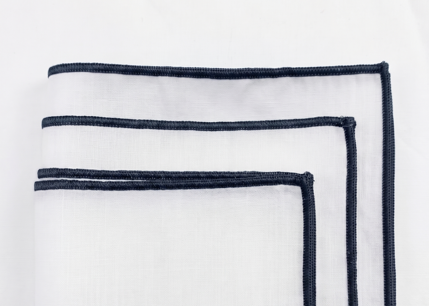 Edged White Pillow Covers