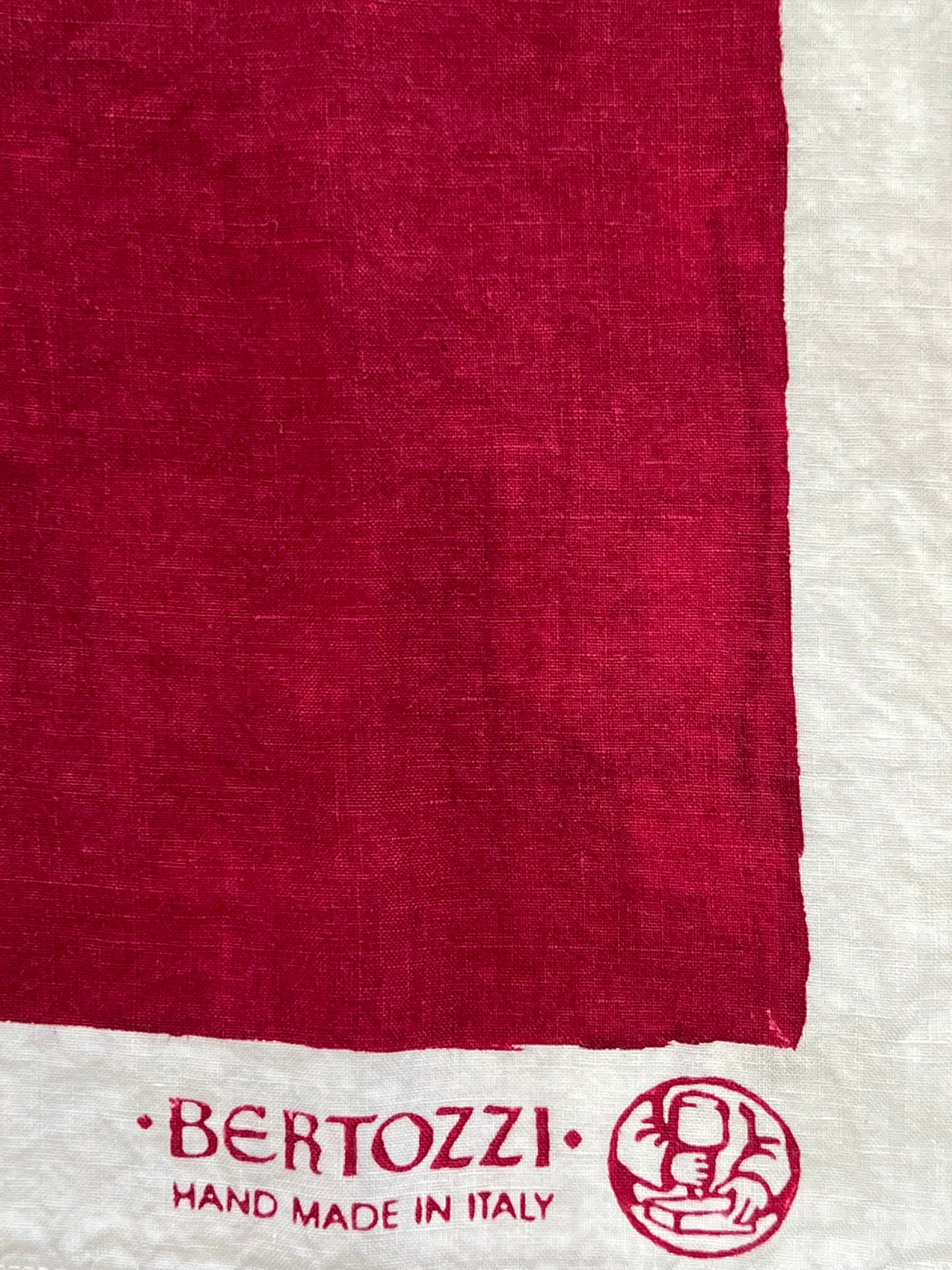 Linen Napkins White Border