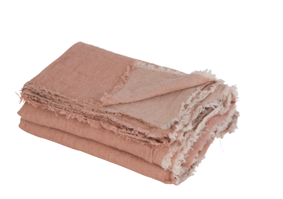 Crumpled Washed Linen Throws
