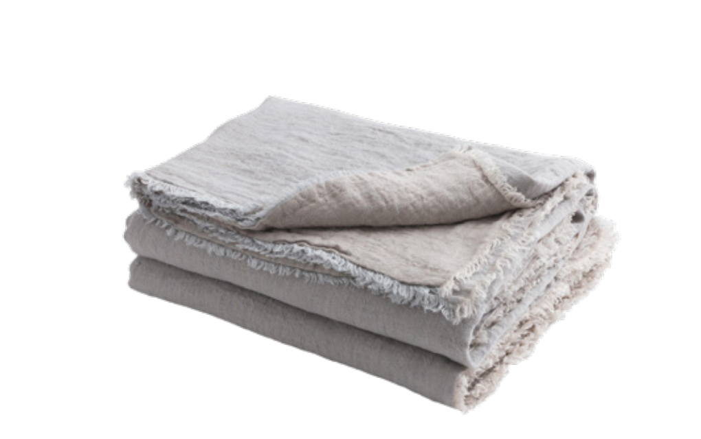 Crumpled Washed Linen Throws