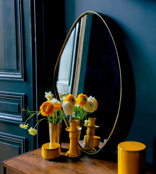 Atoll Brass Mirror