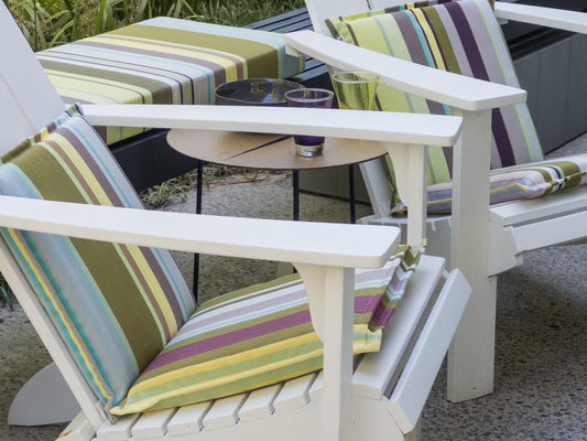 Outdoor Canvas Cushions in Les Toiles Fabric