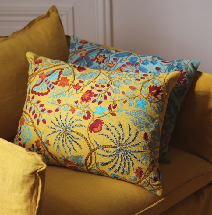 Papilio Hand Embroidered Cushions