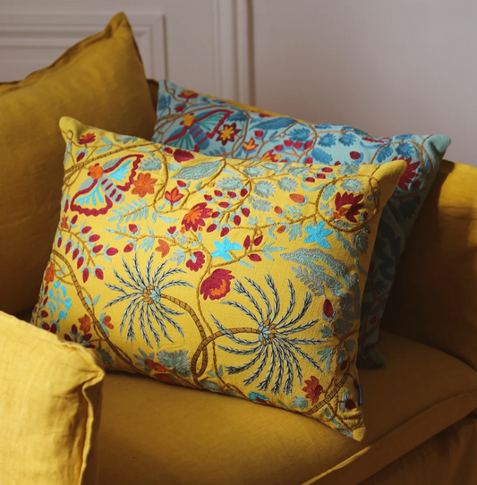 Papilio Hand Embroidered Cushions