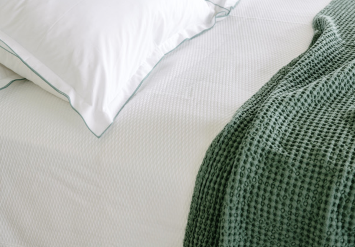 Otilly and Lewis Portuguese Cotton Waffle Throws