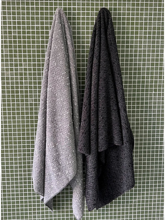 Grey Cotton Fleck Towel